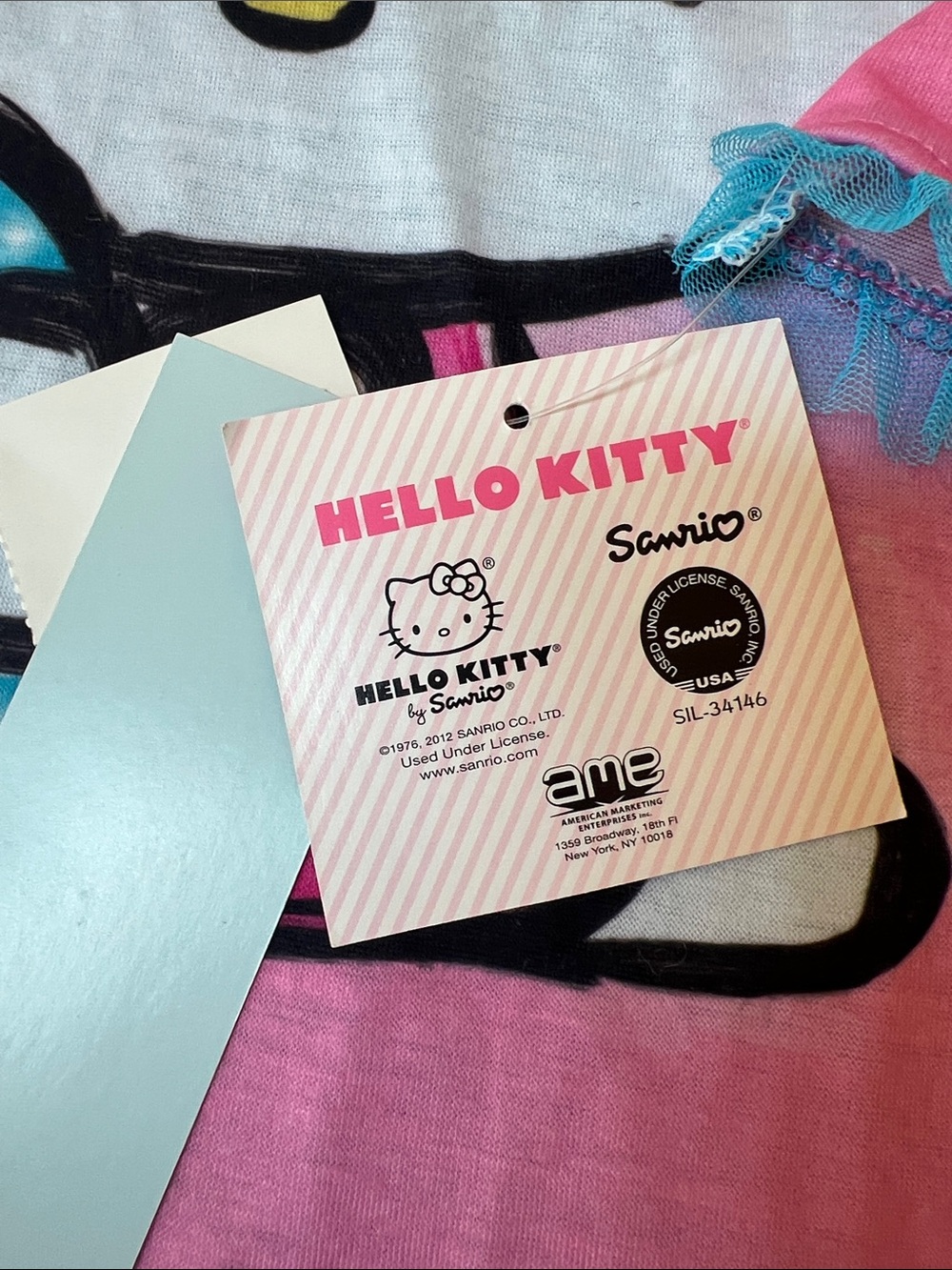 Hello Kitty Girls Pajama Nightgown L - Picture 6 of 7